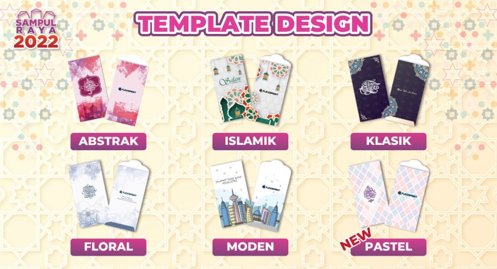 Pelbagai template design untuk Promosi Cetak Sampul Raya Flexisprint